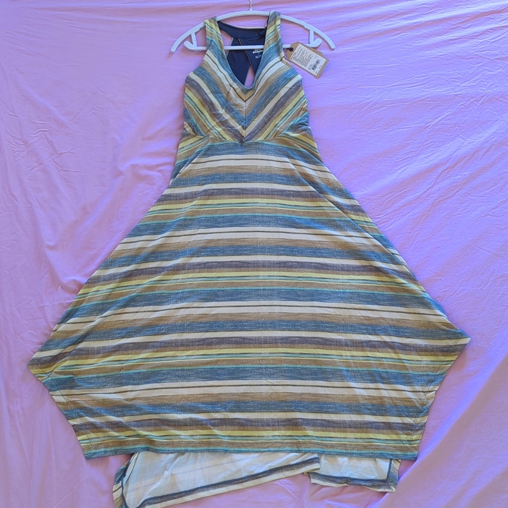 PrAna Saxon Maxi Dress Stellar Solei Stripe Dress